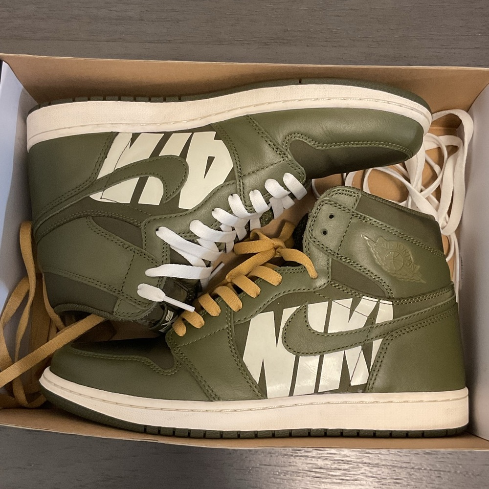 Retro AF1 “ Olive Canvas “